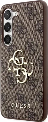 Produktbild von Guess 4G Grossen Metall-Logo Fall Für Samsung Galaxy S23 Fe - Braun