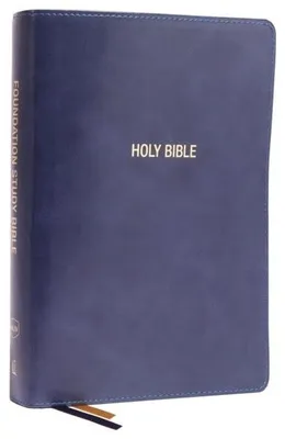 Productafbeelding van NKJV, Foundation Study Bible, Large Print, Leathersoft, Blue, Red Letter, Comfort Print