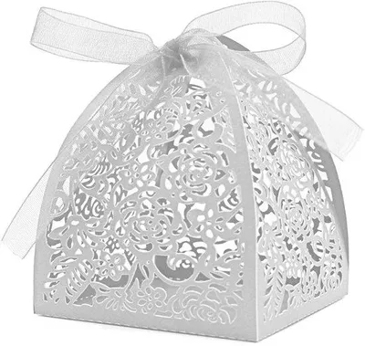Produktbild von Tagesartikel- Süßigkeiten-Boxen 50 Stk - Hochzeit/Geschenke - Geschenkschachteln mit Deckeln - DIY Hochzeit/Geburtstag - Hochwertiges Design
