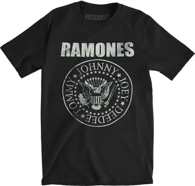 Produktbild von Ramones - "Hey Ho" T-Shirt für Herren/Damen Uni RO1384 (S) (Schwarz)