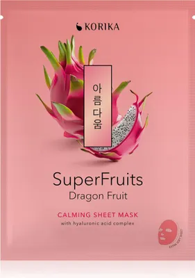 Image de Masque visage apaisant à la mangue de dragon KORIKA SuperFruits, 25 g