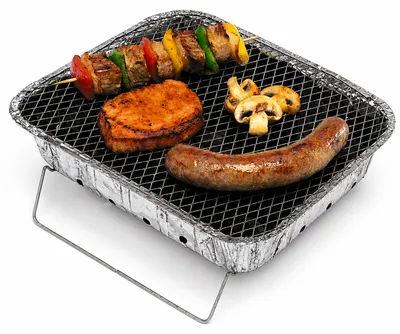 Image de Barbecue jetable 600g charbon de bois Alu Barbecue jetable