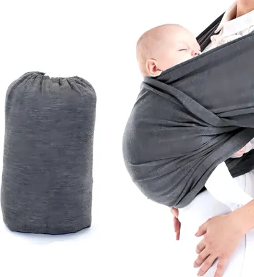Produktbild von Babytragetuch Universal, Ergonomisch, Elastisch, Dunkelgrau, Babytrage