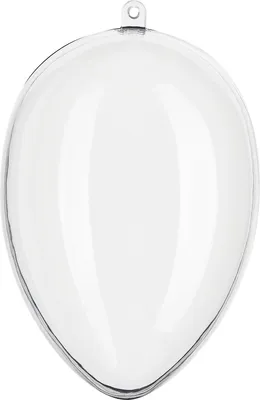 Produktbild von Acrylei 16 cm glasklar teilbar mit Aufhängeöse zum Basteln und Befüllen
