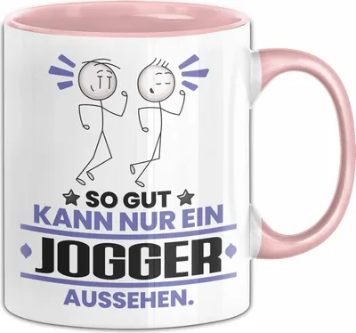 Produktbild von Jogger Geschenk Tasse So Gut Kann Nur Ein Jogger Aussehen Geschenkidee Kaffee-Becher (Rosa)