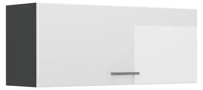 Image de Elément haut de cuisine Vicco R-Line Blanc Haute brillance/Anthracite 100cm Plat, Model 63172