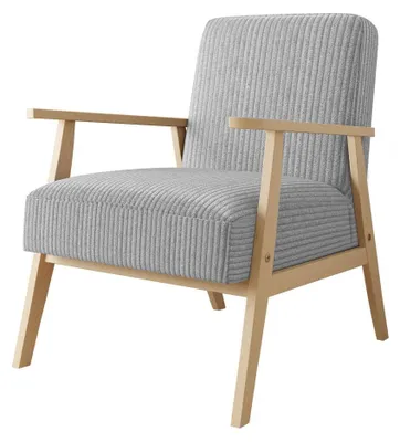 Produktbild von MIRJAN24 Sessel Runoya Cord, Wohnzimmersessel vom Hersteller, Vintage Relaxsessel, Polstersessel (Farbe: Poso 110)