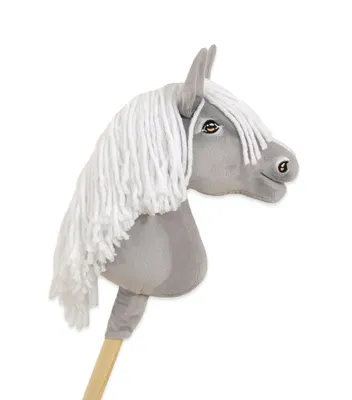 Image de Hobby Horse Siwy - Cheval Grise sur Bâton Premium A4 pour Enfants