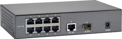 Obrázok produktu pre LevelOne FGP-1000W90, Fast Ethernet (10/100), Plne duplexný režim, Podpora napájania cez Ethernet (PoE)