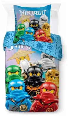 Produktbild von Lego Ninjago Bettbezug, 140 x 200 cm, Skybound – Baumwolle – Kissenbezug 70 x 90 cm