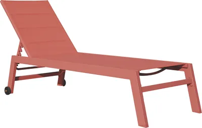 Produktbild von Sonnenliege BARBADOS aus Textilene Terracotta - Aluminium Terracotta