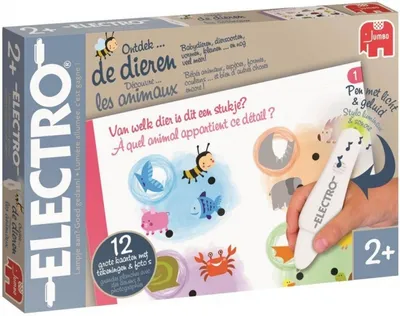 Produktbild von Electro - Ontdek De Dieren, 2 Jahr(e), Mit Ton, Batterien erforderlich, LR44, Karton, Kunststoff, Mehrfarbig