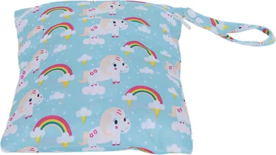 Obrázek produktu pro Dvojité zipy Mokrá a suchá přebalovací taška Roztomilý vzor Cestovní přenosná taška na plenky#3