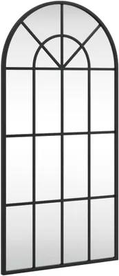 Imagen del producto de Espejo de pared, forma abovedada, 40x80 cm, marco de hierro