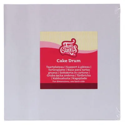 Obrázok produktu pre FunCakes, štvorcová podložka pod tortu, biela, 33 cm
