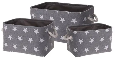 Obrázok produktu pre Dekoratívne úložné koše STARS, 3 kusy - Home Styling Collection