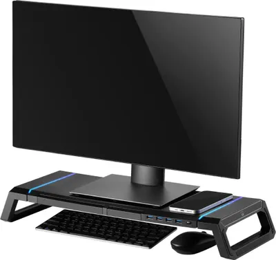 Image de Support de moniteur / stand Ewent EW1268 Bureau Noir