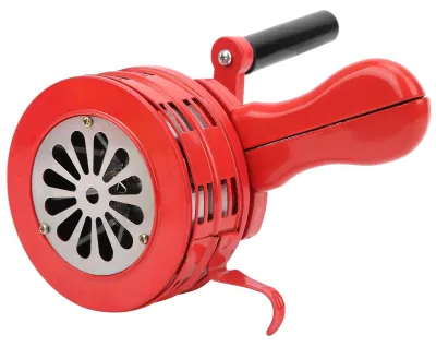 Immagine prodotto di Sirena portatile da 120 dB - Sirena manuale - Allarme per scuole - Sicurezza in caso di emergenza - Struttura in metallo - Resistente e robusta