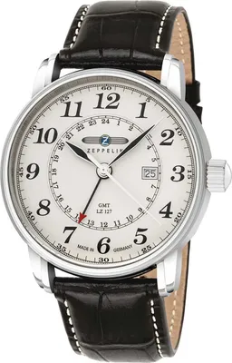 Produktbild von ZEPPELIN 7642-5 Uhr Herrenuhr Lederarmband Datum schwarz