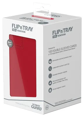 Produktbild von ULTIMATE GUARD Flip‘n‘Tray Xenoskin, Deck-Box, Rot