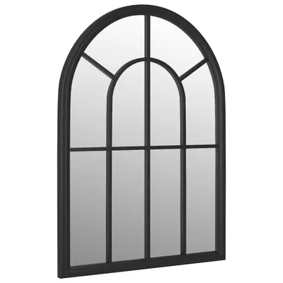 Obrázek produktu pro Zahradní zrcadlo černé 60 x 45 cm železo pro použití venku