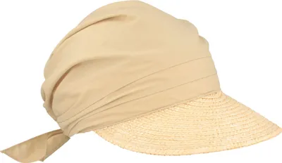 Seeberger Damen Strohcap mit Strohbortenschild  in beige
