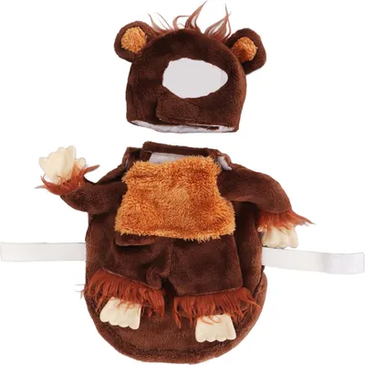 Produktbild von Haustier-Feiertagskostüm, lustiger Affe, Cosplay, Hundekleidung, weiches, atmungsaktives Plüsch-Katzen-Outfit mit niedlicher Kopfbedeckung für drinnen