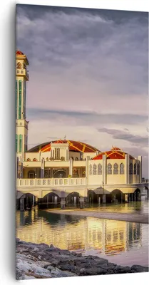 Produktbild von Bild auf Leinwand - Leinwandbild - Architektur asien gebäude kultur - 65x120cm - Wand Bild - Wanddeko - Leinwanddruck - Bilder - Kunstdruck - Leinwand bilder - Wandkunst - PA65x120-2119