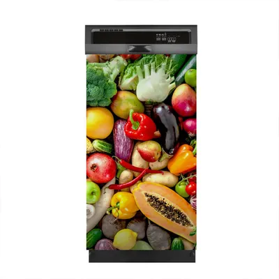 Produktbild von Magnete Dekorative 45x80 cm Küche Magnetmatte Spülmaschine - risches Obst und Gemüse