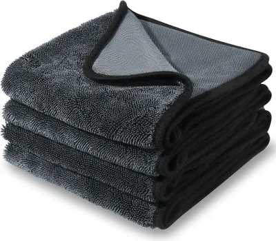 Obrázek produktu pro 4 kusy sušící ručník, 40x60cm ručník na sušení aut, utěrky z mikrovlákna ručník do sprchové kabiny pro odstranění vody ve sprše a vaně, Bath Fast Dry