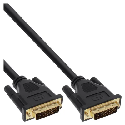 Produktbild von InLine® 17777P DVI-D Anschlusskabel Premium, digital 24+1 Stecker / Stecker, Dual Link, 15m