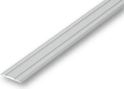 Produktbild von (9,80EUR/m) Übergangsprofil 25 x 1500 mm silberfarben selbstklebend flach Nahtdeckprofil Dehnungsfugenprofil Abdeckleiste