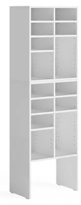 Image de Ensemble d'armoires à chaussures Vicco Lysander Blanc 53x99cm 2 pièces, Model 62679