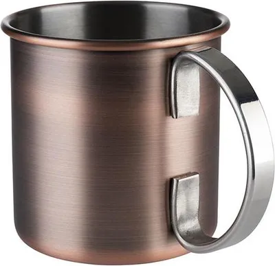 Produktbild von APS 93322 Becher MOSCOW MULE, Ø 9 cm, Höhe 9 cm, 0,45 Lister, Edelstahl, Antik-Kupfer-Look