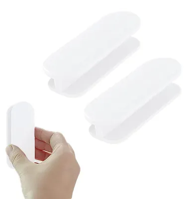 Obrázek produktu pro Samolepicí madla, 2 kusy, bílá, pro dveře a okna