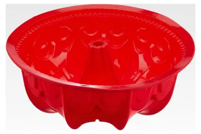 Produktbild von Gugelhupf Backform aus Silikon, Rot