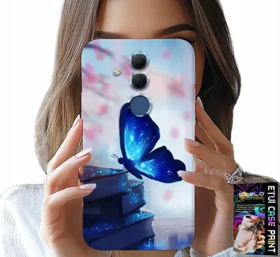 Immagine prodotto di Custodia Per Huawei Mate 20 Lite - Farfalla Blu, Farfalla, Design Da Donna
