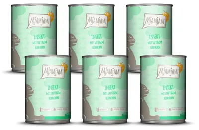 Produktbild von MjAMjAM - Premium Nassfutter für Katzen - Insekt mit saftigem Hühnchen, 6er Pack