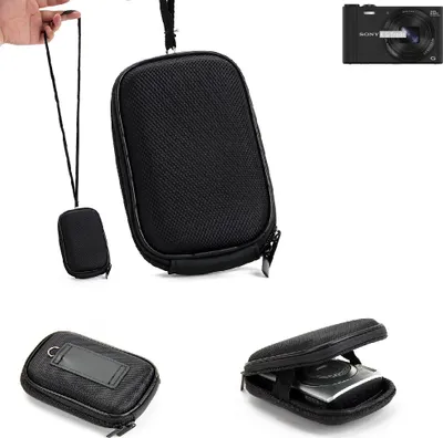Produktbild von K-S-Trade Hardcase Kamera-Tasche Foto-Tasche kompatibel mit Sony Cyber-shot DSC-WX350 für Kompaktkamera Gürteltasche Case Schutz-Hülle