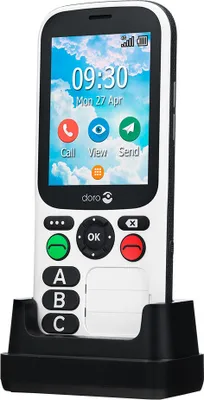 Zdjęcie produktu dla doro 380476 doro 780X IUP Dual-SIM-Handy schwarz-weiß