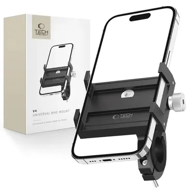 Obrázok produktu pre TECH-PROTECT V4 univerzálny držiak na bicykel čierny (5906302308972)