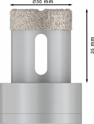 Produktbild von PRO Ceramic dry Trockenbohrkrone, 30 x 35 mm, X-Lock