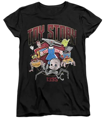 Immagine prodotto di Maglietta da donna "Sid's Toys Rock" ispirata a Toy Story, modello TV35162 (taglia M), colore nero