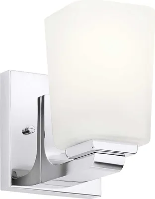 Obrázek produktu pro Koupelnové svítidlo Kovové sklo G9 IP44 V: 17,3 cm Leštěný chrom Bílé teplé bílé světlo 3000 K 300 lm Moderní