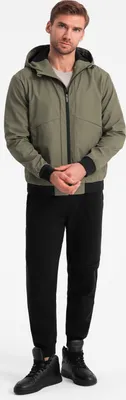 Produktbild von Ombre Clothing Übergangsjacke für Männer Jagne dunkles oliv S