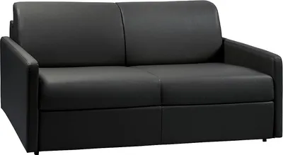 Produktbild von Vente-unique CALIFE, Sofabett, Schlafzimmer, Schwarz, 3 Sitz(e), Schwarz, Kunstleder