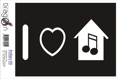 Produktbild von Aufkleber / Autoaufkleber - JDM / Die cut / Auto / OEM - I love my home music 210x100mm weiß - Heckscheibe / Heckscheibenaufkleber