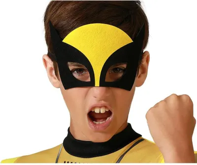 Produktbild von Atosa Comic-heldenmaske Gelb  Gelb One Size