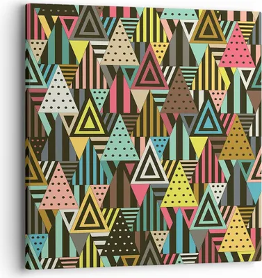 Produktbild von Bild auf Leinwand - Leinwandbild - Abstraktion modern - 40x40cm - Wand Bild - Wanddeko - Wandbilder - Leinwanddruck - Bilder - Kunstdruck - Wanddekoration - Leinwand bilder - Wandkunst - AC40x40-3700