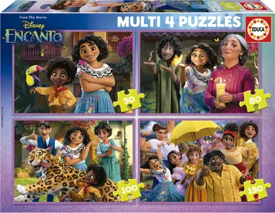 Image de EDUCA Puzzle Encanto 4in1 (50,80,100,150 pièces)